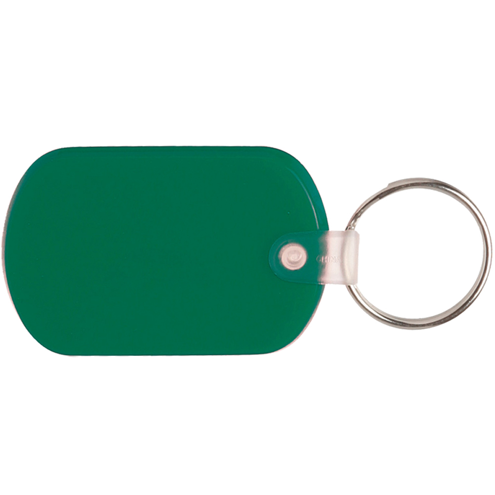 TamsCraft Glass Fishing Float Keychain Made with Recycled Green Glass, A Beige Net and 1.5 Split Ring