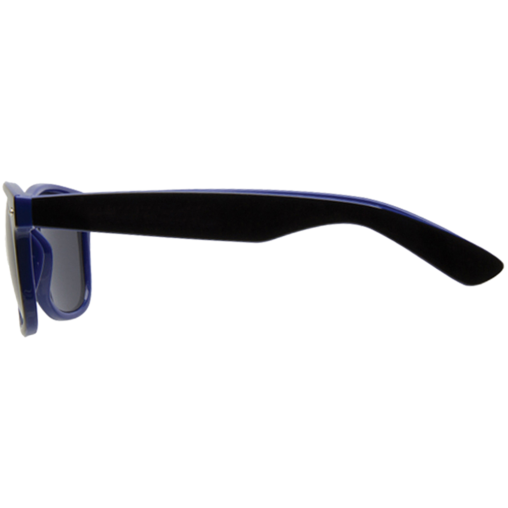 100 Black-Blue Blank Two-Toned UV Protection Sunglasses (Blank)