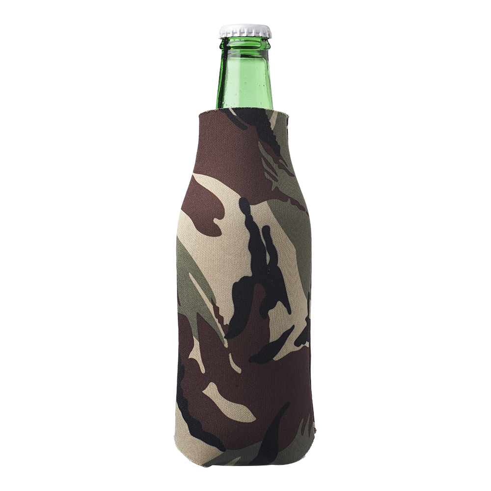 Zipper Beer Bottle Koozie (Camo)