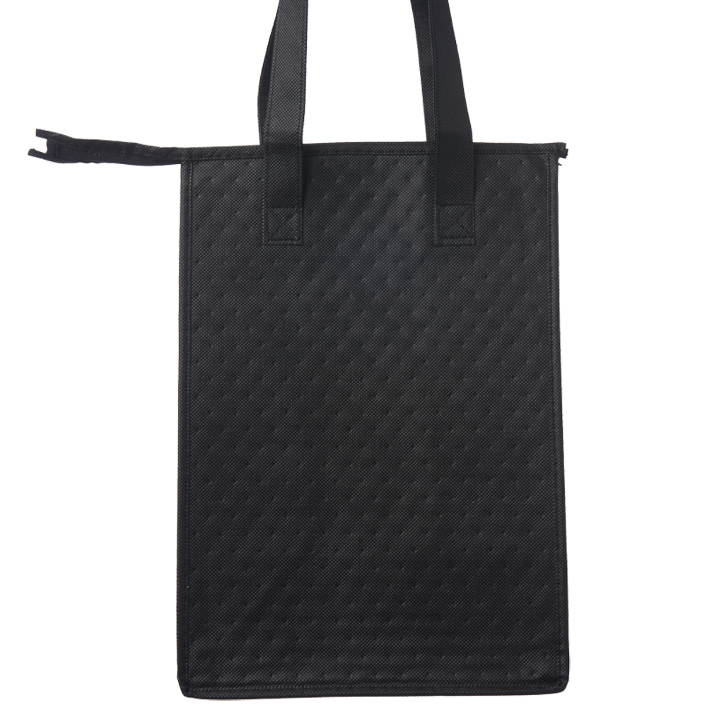 Black insulated lunch shops tote