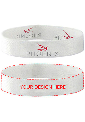 Bulk .50 in. Dye-Sublimated Stretchy Elastic Polyester Wristbands