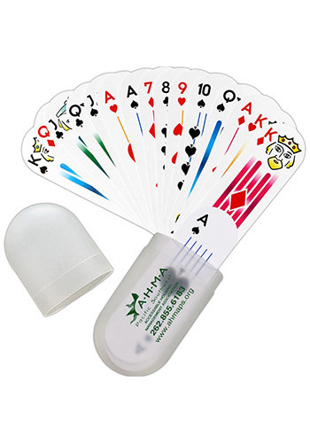 Personalized Oval Deck Of Cards In Plastic Holders