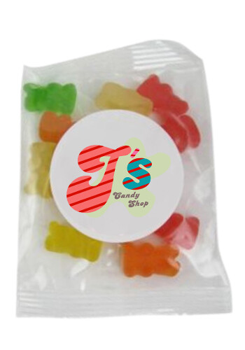 Personalized 1 oz Clever Candy Goody Bags of Gummy Bears