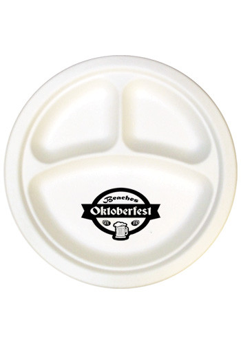 Personalized 10 Inch 3 Compartment Compostable Plates