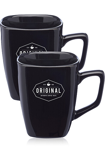 Personalized 10 oz. Ares Glossy Ceramic Latte Mugs