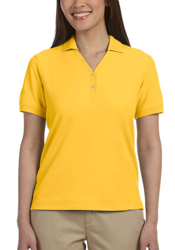 Devon & Jones Ladies' Short-Sleeve Y-Collar Polo Shirts | D100W