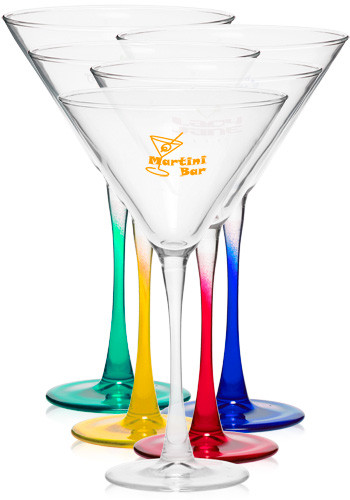 10 oz. Martini Glasses   With Logos | 48463