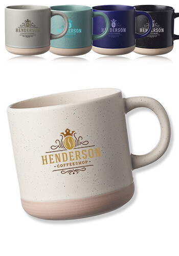 Personalized 11 oz. Cosmic Speckled Clay Coffee Mugs