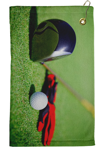 Promotional 11 x 18 Microfiber Velour Golf Towels