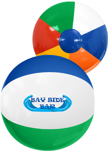 Bulk 12 in Multi-Colored Beach Ball