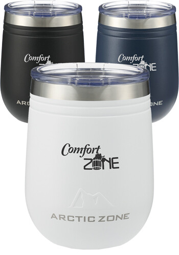 Custom 12 oz Arctic Zone Titan Thermal HP Wine Cup