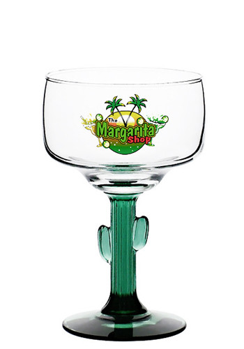 Customized 12 oz. Libbey Cactus Etched Margarita Glasses