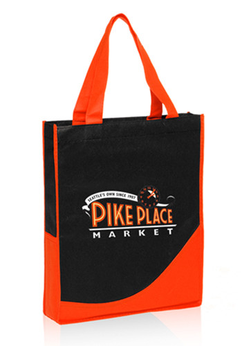 Wave Accent Non-Woven Tote Bags | TOT130