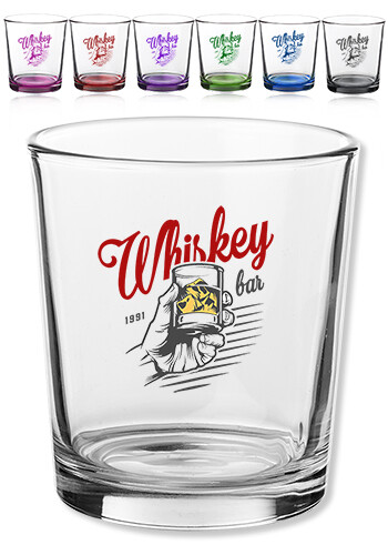 Personalized 13.5 oz. Heavy Base Whiskey Glass
