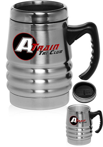 #TM1037 unique stainless steel Travel Mug with handle