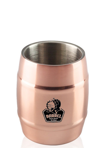 14 oz. No Handle Copper Moscow Mule Barrel Mugs | TM334