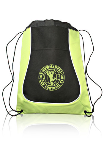 14W x 17H inch Full Front Pocket Drawstring Backpacks | BPK25