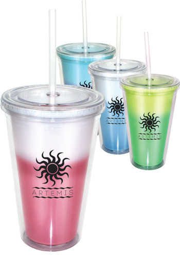 Custom 16 oz. Mood Victory Tumblers With Straw