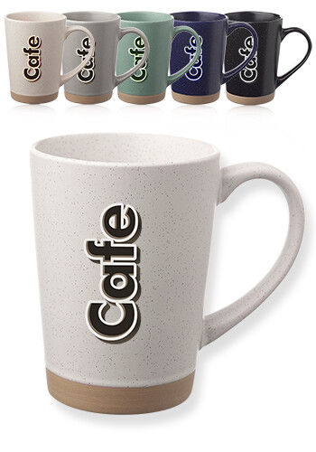 Promotional 16 oz. Nebula Speckled Clay Coffee Mugs