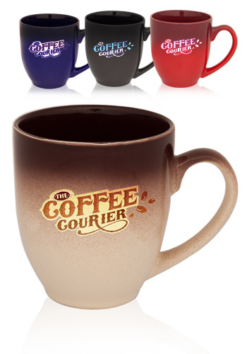 Gradient Ceramic Bistro Coffee Mugs