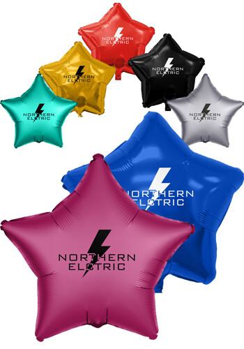 Customized 17 Inch Star Helium Saver Xtralife Foil Balloon