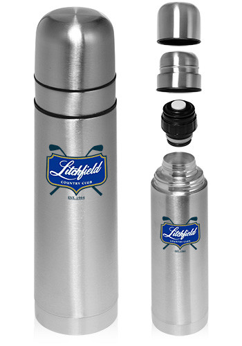 17 oz. Double Lid Stainless Steel Vacuum Flask