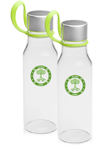 Glass Water Bottles with Carrying Strap