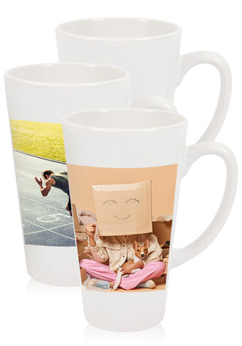 Promotional 17 oz Orca Sublimation Ceramic Latte Mugs
