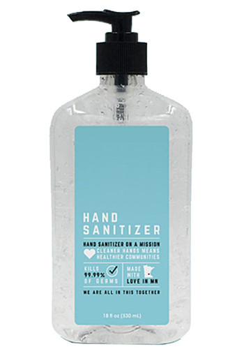 Custom 18 Oz USA Made Hand Sanitizers Antibacterial Gel