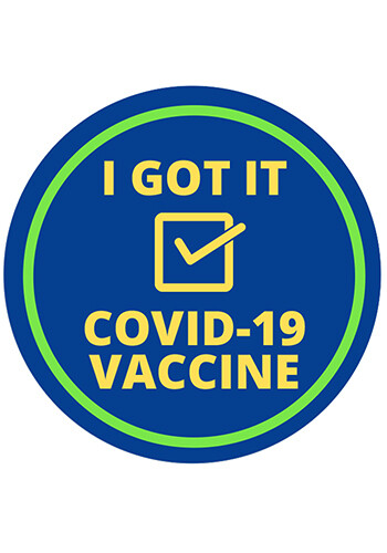Promotional 2 in. I Got It COVID-19 Vaccine Sticker