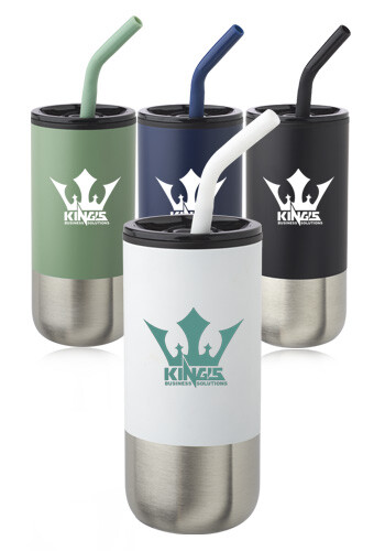 Promotional 20 oz. Day Off Travel Mugs with Straw