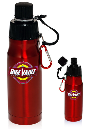 20oz Engraved Stainless Steel Water Bottles with Twin Lids