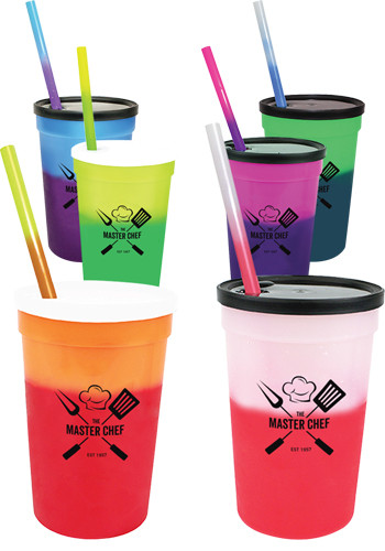 Custom Plastic Cups - Personalized Plastic Stadium Cups | DiscountMugs