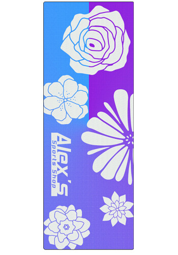 Personalized 24 x 68 Sublimation Microfiber Velour Yoga Mat Towel