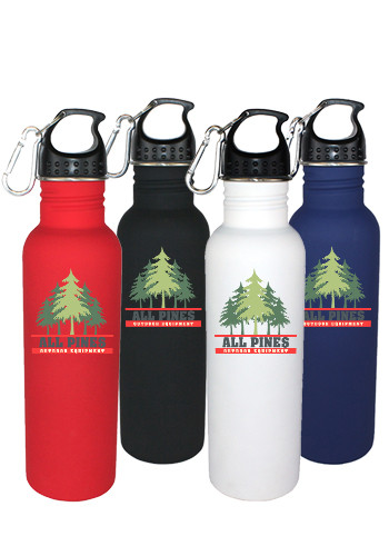 Promotional 25 oz. Full Color Halcyon Stainless Quest Bottles