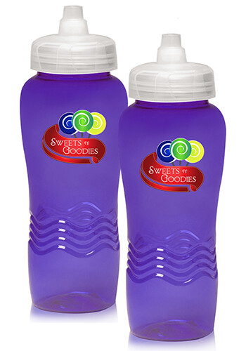 Wave Plastic Water Bottles