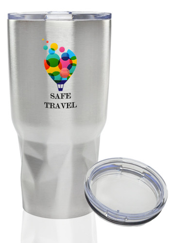 Stainless Steel Tumblers with Clear Lids