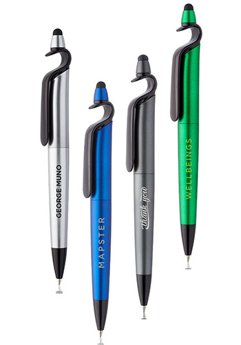Stylus Twist Pens with Cell Stand