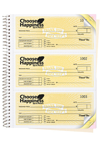 Wholesale 3-Part Classic Design Cash Receipt Book