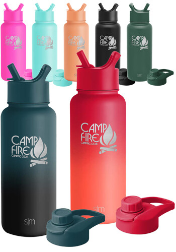 Customized 32 oz Simple Modern® SS Water Bottle with Lid