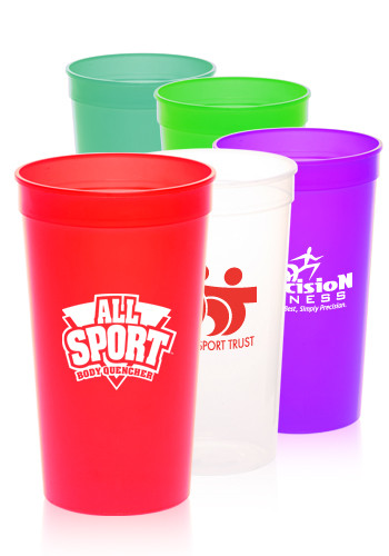 32 oz. Translucent Plastic Stadium Cups