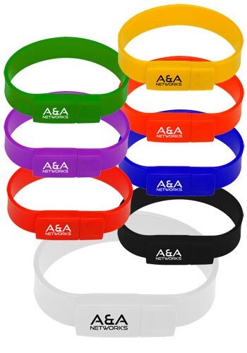 Custom 32GB USB Wristbands