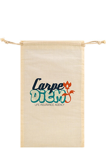 Personalized 5 x 10 Cotton Muslin Pouch