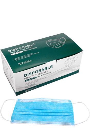 Promotional 50-Pack Disposable Face Masks
