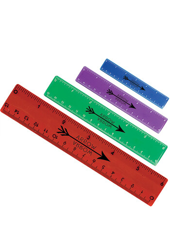 Promotional 6 in. Color Plastic Rulers