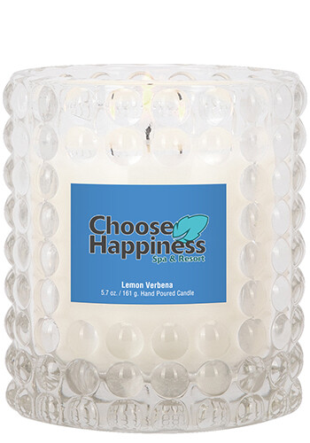 Customized 6 oz Candle in Bubble Texture Jar
