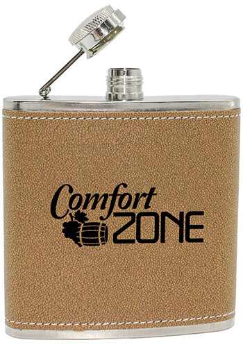 Personalized 6 oz Flask with Screw-On Lid