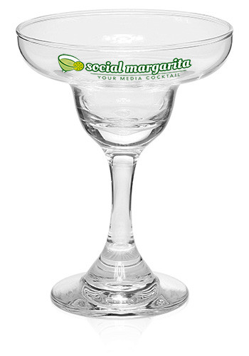 #5456AL 7 oz Logo Margarita Glasses