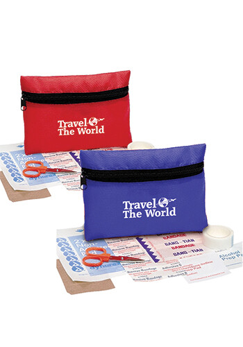 Personalized 8-Piece First Aid Kits in Nylon Case