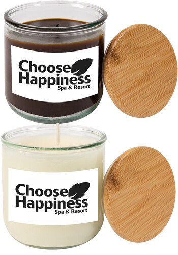 Customized Aromatherapy Candle with Bamboo Lid